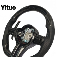 Volant en fibre de carbone avec LED pour BMW E80 E81 E90 E91 E92 E93 F01 F20 F21 F40 F52 F22 F23 F44 F45 F46 F30 F31 F80 F81 F82