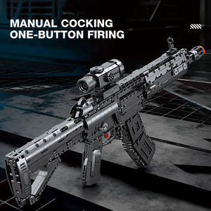 Reobrix 77024 Juego <span class=keywords><strong>de</strong></span> Bloques <span class=keywords><strong>de</strong></span> Construcción <span class=keywords><strong>de</strong></span> Rifle <span class=keywords><strong>de</strong></span> Asalto, Modelo Disparable, Bolt <span class=keywords><strong>de</strong></span> Reacción, Detalles Realistas, Regalo para Fans Militares - Product Image 4