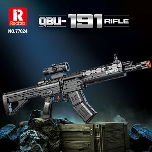Reobrix 77024 Juego <span class=keywords><strong>de</strong></span> Bloques <span class=keywords><strong>de</strong></span> Construcción <span class=keywords><strong>de</strong></span> Rifle <span class=keywords><strong>de</strong></span> Asalto, Modelo Disparable, Bolt <span class=keywords><strong>de</strong></span> Reacción, Detalles Realistas, Regalo para Fans Militares - Product Image 2