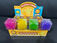 Jouets anti-stress en forme d'ours en cube de slushie, à montée lente, sensation de slush, pour soulager le stress et la décompression