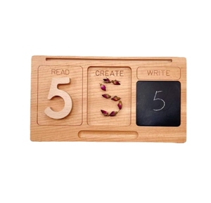 <span class=keywords><strong>Tablette</strong></span> d'apprentissage Montessori <span class=keywords><strong>pour</strong></span> l'écriture, petit tableau noir, chiffres et cartes de reconnaissance, artisanat <span class=keywords><strong>en</strong></span> <span class=keywords><strong>bois</strong></span> - Product Image 4