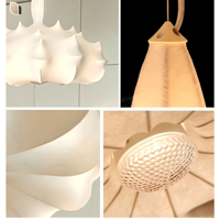 Lampe suspendue en forme de fleur à pétales multicouches, lampe suspendue artistique florale pour salle à manger, chambre à coucher, salon, décoration de la maison