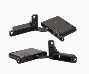 Telaio in alluminio porta porta vetro 3D regolabile cerniera nascosta smorzamento tampone superiore e inferiore <span class=keywords><strong>cerniere</strong></span> porta - Product Image 1