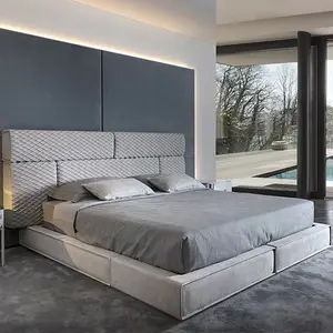 舒适家居家具软床垫双人大床现代豪华床豪华卧室套装家用木床