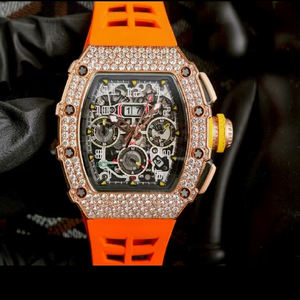 นาฬิกาข้อมือผู้ชายรุ่นดัง 11-03Tourbillon ออโตเมติก ประดับเพชร ฟังก์ชั่นหลากหลาย กันน้ำ หรูหรา ปรับแต่งได้ พร้อมเพชรโมอิสซาไนต์ - Product Image 2