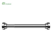 YIJIALE Barra de Tensión Alta de Acero Inoxidable de 1 Pulgada (110-190 cm) para Cortina de Baño, Baja Tasa de Defectos, Venta al Por Mayor