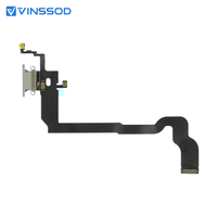 Câble flexible de charge pour iPhone X, connecteur de dock de remplacement pour les séries X XR XS XSM, couleur assortie pour la réparation de téléphones mobiles, adaptateur