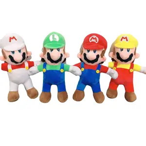 Hot Sale 23cm Super Mario Bros Luigi Plush Doll Anime Game Children's Soft Stuffed Toys Birthday Gifts talk Toy