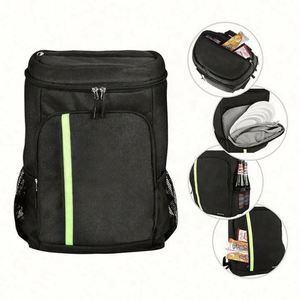 Mochila de Picnic Impermeable, Reutilizable, de Gran Capacidad, Negra, Aislada, con Logotipo Personalizado Impreso, Venta al Por Mayor - Product Image 5