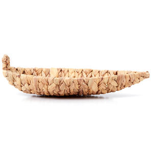 Vietnam Manufacture Handcrafted Leaf Shape <b>Water</b> Hyacinth Serving Tray Easy <b>Carrying</b> and Serving Classic Home Decor - Product Image 3