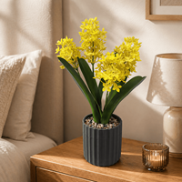 Arrangement de fleurs artificielles réalistes en forme de jacinthe de vigne, style moderne, pour la décoration de table et d'étagère de mariage