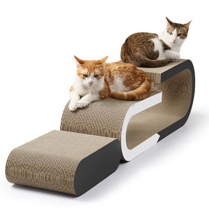 Gerecycled Papier Materiaal Huisdierbank 3-In-1 U-Vorm <span class=keywords><strong>Cat</strong></span> <span class=keywords><strong>Scratcher</strong></span> Lounge - Product Image 6