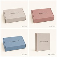 Boîte d'expédition en carton ondulé personnalisée, boîte de courrier en papier kraft, boîtes de courrier en carton, impression de logo personnalisée, boîte de courrier ondulée