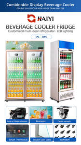 Refrigerador Vertical para Supermercados, Equipo de Refrigeración para Bebidas, Exhibidor Refrigerado para Leche y Jugos - Product Image 5