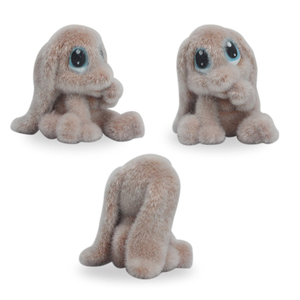Figurine d'<span class=keywords><strong>action</strong></span> en plastique floqué coloré, chien anime avec de grands yeux, pour l'éducation des bébés et le soulagement du stress - Product Image 5