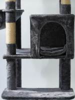 Produit phare d'usine : Arbre à chat d'intérieur de haute qualité, Colonne à gratter luxueuse en bois, Tour cabane pour chat