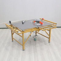 Offre Spéciale – Scie à table pliante JT100 pour le travail du bois avec rail carré, glissière de précision à double lame et rail coulissant invisible pour établi