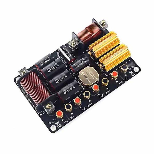 800W 1000W 2 Way Speaker Crossover 2 Way Audio DIY Professional Stage Sound Speaker Tweeter Bass Frequency Divider Filter..