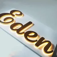 DakeSign OEM ODM Lettres en acrylique rétroéclairées par LED, boîte à lumière pour les cafés, les salons, personnalisable, design gratuit, panneau de signalisation décoratif
