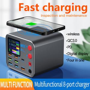 Estación de Carga Inalámbrica Inteligente Maant PD QC3.0 de Carga Rápida de 10 W para Teléfono Móvil, Multifunción, 8 Puertos, Pantalla Digital - Product Image 3