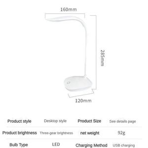 Lámpara de Estudio Inalámbrica Plegable 2024, Lámpara de Escritorio LED Recargable por USB, Portátil, para Mesita de Noche, Sala de Lectura - Product Image 4