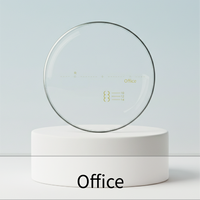 Lentilles progressives IOT Design Optotech Office 1.56 UV420 75mm, haute clarté et options de revêtement personnalisables