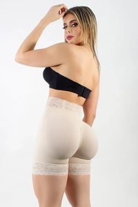 Lencería de Tallas Grandes para Mujer, Faja Moldeadora <span class=keywords><strong>Colombiana</strong></span>, Mono Reductor de Cuerpo Completo con 4 Hileras de Broches y Ojales, Estilo de Recuperación - Product Image 3