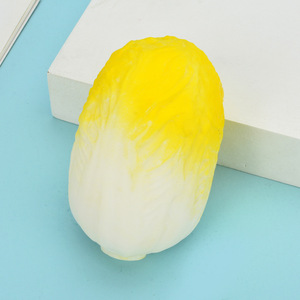 Most Popular TPR Decompression Funny Cabbage Vegetable Soft Slow Rebound Squeeze Stress Relief Toys for Kids <b>Boys</b> and Girls - Product Image 5
