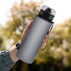 BPA-Free Frosted 1L 32oz Tritan Sport Bottle Lid Multiple Gradient Colors Motivational Time Marker Camping Applicable Adults