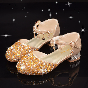 <span class=keywords><strong>Scarpe</strong></span> <span class=keywords><strong>con</strong></span> <span class=keywords><strong>Tacco</strong></span> Alto in Cristallo per Bambine, Nuovo Stile, <span class=keywords><strong>Scarpe</strong></span> da Principessa <span class=keywords><strong>con</strong></span> Cristalli, Calzature in Pelle alla Moda per Bambine delle Scuole Elementari - Product Image 3