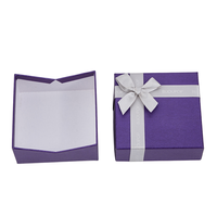 Boîte cadeau de luxe en carton avec poignée en ruban, nouvelle boîte à bijoux avec gaufrage, portable et élégante