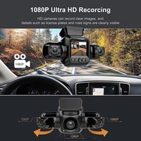 Mini caméra de tableau de bord Full hd sony 1080p, kit de matériel de caméra, électronique automatique, boîte noire pour prévenir le vol de voiture dvr 4 caméras dashcam