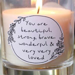 Huaming-Vela de aromaterapia personalizada, cera de soja, aceite esencial, aromático, <span class=keywords><strong>para</strong></span> mamá, en frasco de vidrio - Product Image 5