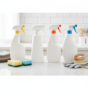 Botellas <span class=keywords><strong>de</strong></span> Spray <span class=keywords><strong>de</strong></span> Plástico HDPE <span class=keywords><strong>de</strong></span> 500 ml, 750 ml, 1000 ml, Botella Vacía con Pulverizador, Detergente, Limpiador, Boquilla Ajustable, Soluciones <span class=keywords><strong>de</strong></span> Limpieza - Product Image 1