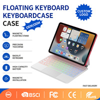 Clavier magnétique pour iPad 11e et 10e génération avec touches rétroéclairées, support pour stylet pour iPad A16 11 pouces 2025 10e génération 10,9 pouces 2022