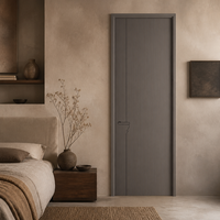 Porte intérieure de chambre personnalisable en couleur avec surface lisse et facile à nettoyer pour une utilisation silencieuse et une confidentialité optimale dans les chambres d'hôtel
