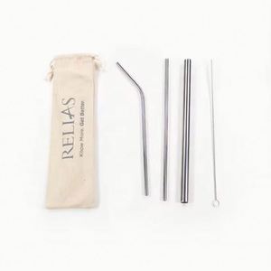 Pailles en acier inoxydable personnalisées avec logo, pailles écologiques en métal, couleur or rose, or noir, rouge, arc-en-ciel - Product Image 1