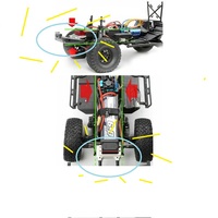 Rc Car SCX10 Metal Front Beam Bracket Servo Relocation Bumper Mount Stange For 1/10 RC Crawler Car SCX10 II AX90046