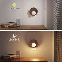 Veilleuse LED ZHILAI Mini Moderne Blanc Chaud 3000K à Brancher, Luminosité Réglable avec Capteur, Idéale pour la Décoration de Chambre