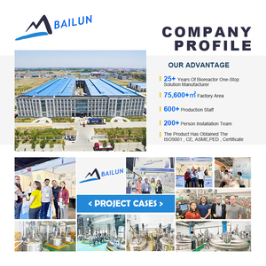 Bioréacteur à air comprimé en verre enveloppé pour la fermentation microbienne et la culture en suspension des cellules végétales - Product Image 6