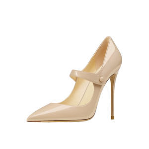 Chaussures habillées vintage pour femmes, nouvelle collection printemps-été, à bout pointu, style Mary Jane, talons fins, à enfiler - Product Image 1