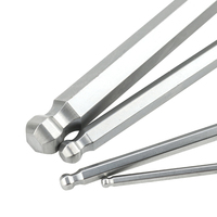 Set kunci pas kunci L heksagonal lengan panjang kelas industri profesional Multi ukuran ujung bola datar Torx gagang T metrik