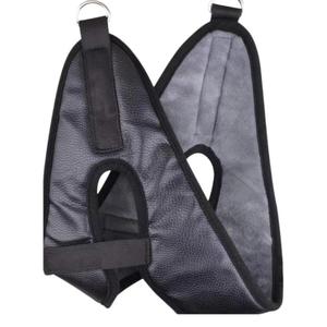 Ceinture de traction cervicale portable pour suspension sur porte, support de cou, massage santé, utilisation manuelle, noir et blanc - Product Image 5