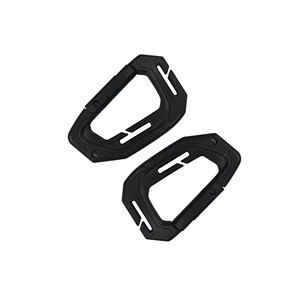 Khe kép d-hình dạng Carabiner an toàn mạnh mẽ nhỏ nhẹ nhựa <span class=keywords><strong>Clip</strong></span> với ma sát rãnh cho an toàn thiết bị tập tin đính kèm - Product Image 4