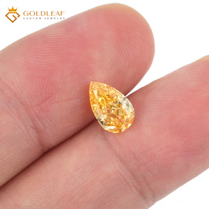 เพชรเหลืองทรงลูกแพร์เพาะเลี้ยงในห้องปฏิบัติการ Goldleaf IGI Certified ขนาด 1-3 กะรัต ระดับความสะอาด VVS VS เหมาะสำหรับทำเครื่องประดับ มีจำหน่ายราคาส่ง - Product Image 4