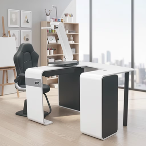 Estación de Trabajo Oftálmica Profesional PK-200B 180 °   Mesa Giratoria + Cajones <span class=keywords><strong>Grandes</strong></span> para Herramientas de Clínica Oftalmológica - Product Image 1