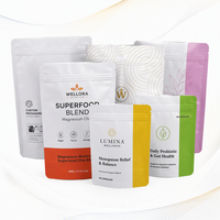 Sachet Doypack OEM Mat Personnalisé avec Logo Imprimé, Qualité Alimentaire, Refermable avec Fermeture Éclair, pour Café, Thé, Snacks, Emballage Flexible