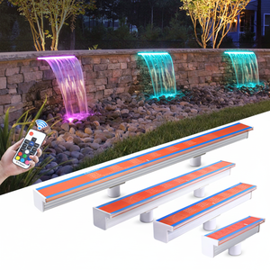 Fontaine à cascade LED rectangulaire de haute qualité pour la décoration de jardin, en plastique ABS, pour piscine et usage domestique - Product Image 1