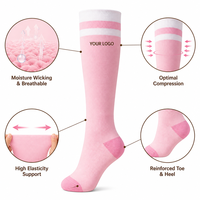 Chaussettes d'équitation haute performance à compression, absorbant la transpiration, sur mesure, pour l'équitation