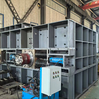 Concasseur à double rouleau robuste pour minerais avec moteur AC et PLC pour opérations minières, traitement de pierres/minerais, grande capacité
